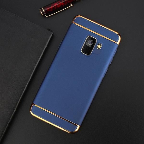 Galaxy A6 Plus Luxury 3in1 Electroplating Matte Finish Case