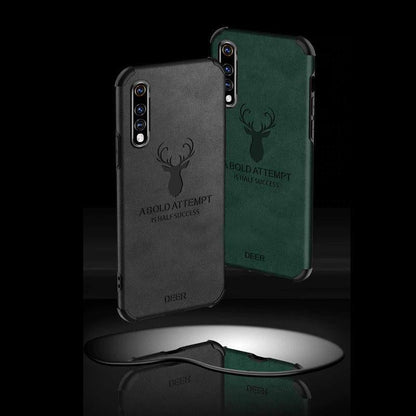 Galaxy A70 Shockproof Deer Leather Texture Case