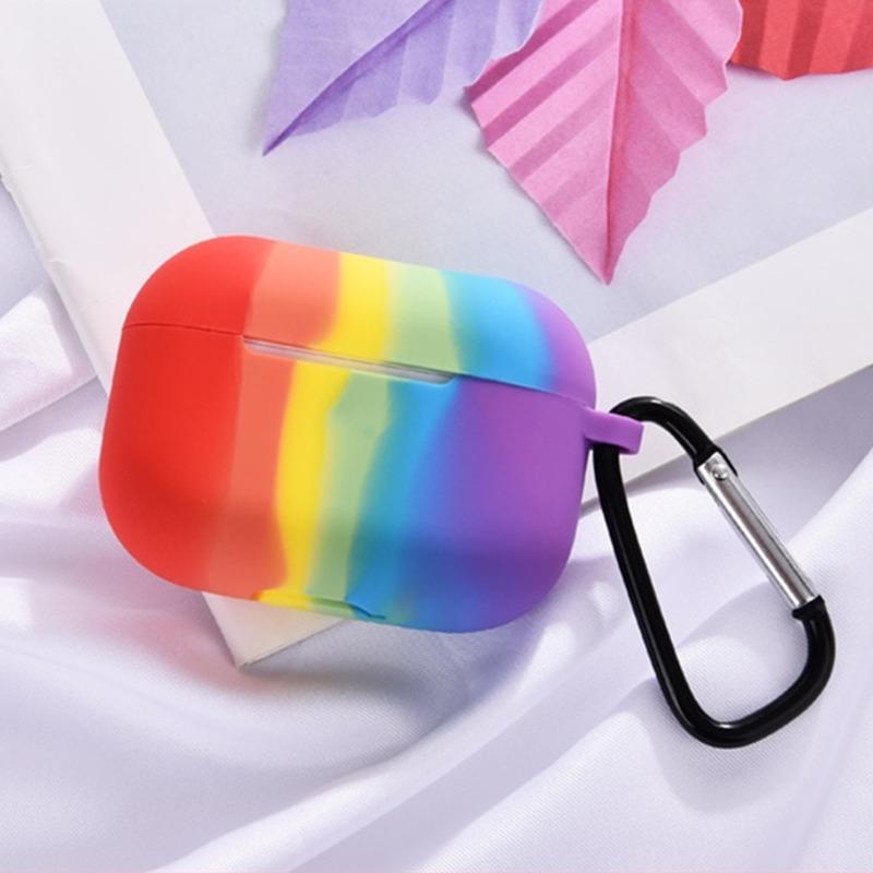 Rainbow Liquid Silicone AirPods Case