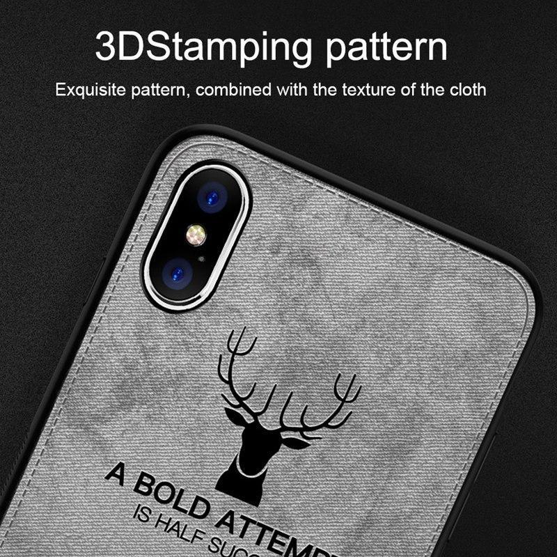 iPhone X Deer Pattern Inspirational Soft Case