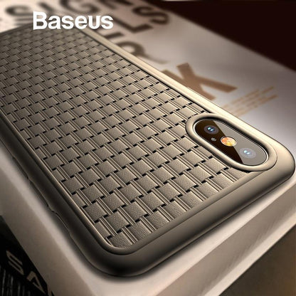 Baseus ® iPhone XS Max Knitted Breathing Soft Case