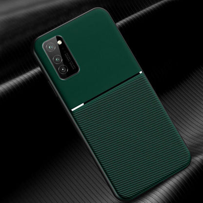 Galaxy M21 Carbon Fiber Twill Pattern Soft TPU Case