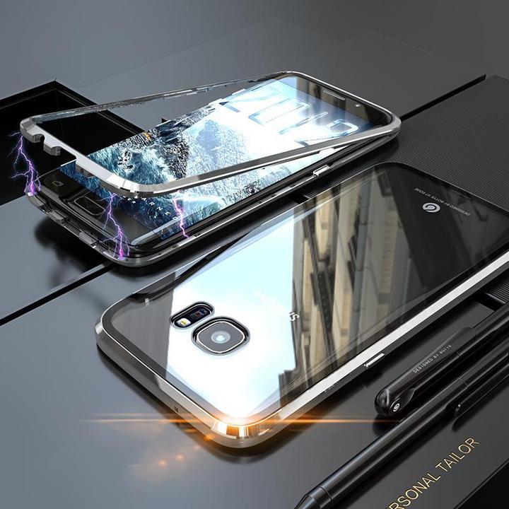 Galaxy Series Electronic Auto-Fit Magnetic Transparent Glass Case