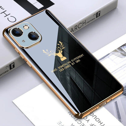 iPhone 12 Series Electroplating Deer Pattern Case