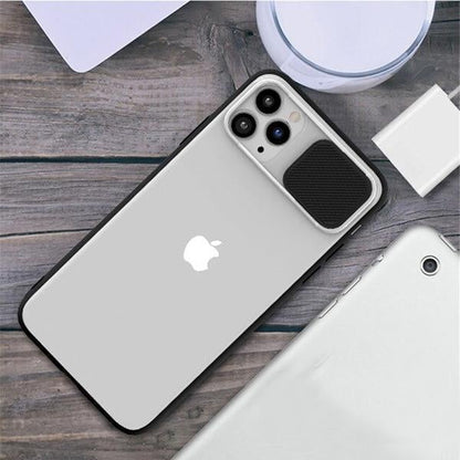 iPhone 11 Series Camera Lens Slide Protection Matte Case