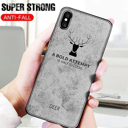 iPhone XS Max Deer Pattern Inspirational Soft Case