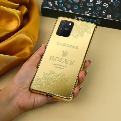 Galaxy S Series Luxurious Crafted Gold Camera Protective Case