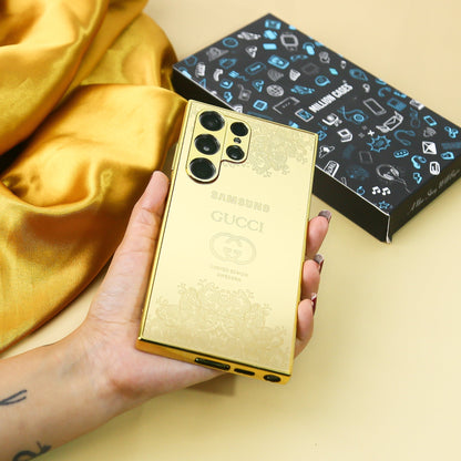 Galaxy S Series Luxurious Crafted Gold Camera Protective Case