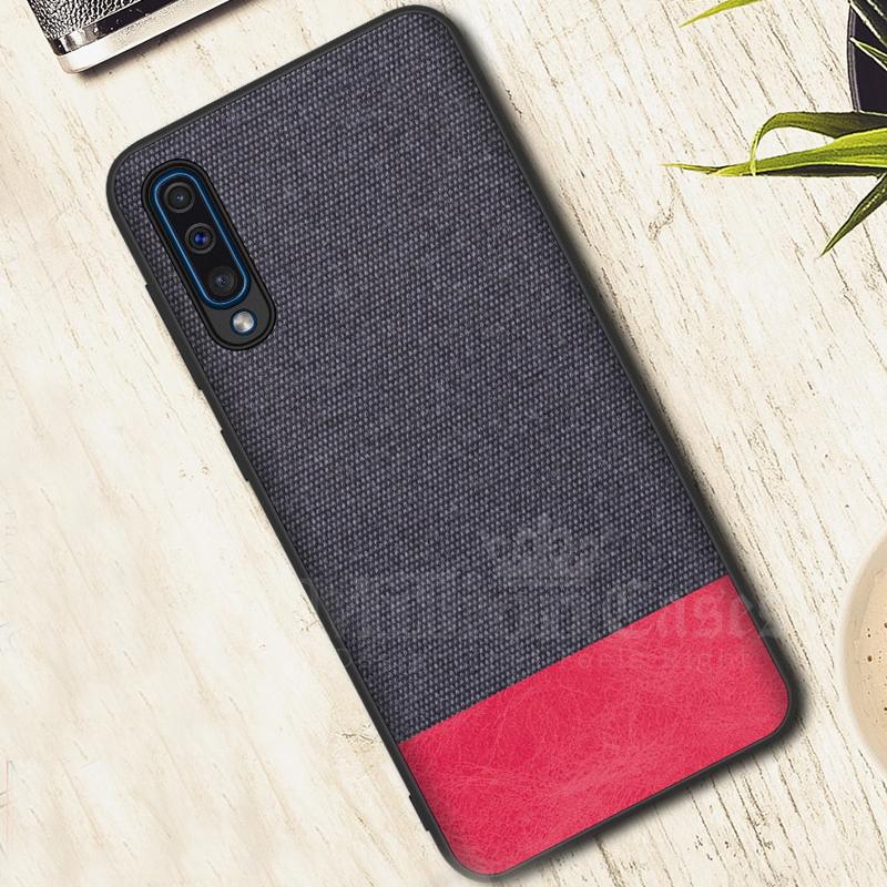 Galaxy A70 Two-tone Leather Textured Matte Case