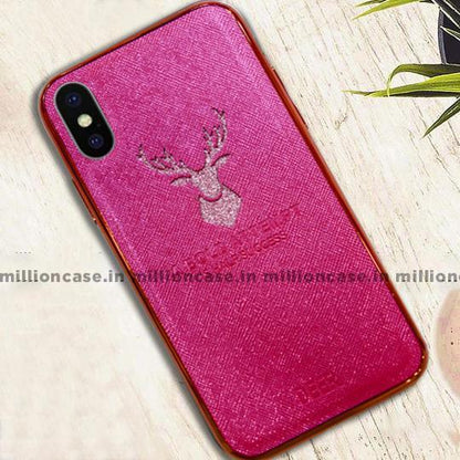 iPhone XS Max Sparkling Deer Pattern Soft Edge Case