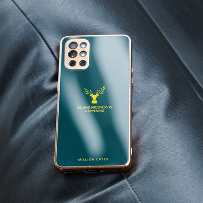 OnePlus 9 Pro Electroplating Reindeer Pattern Glass Case