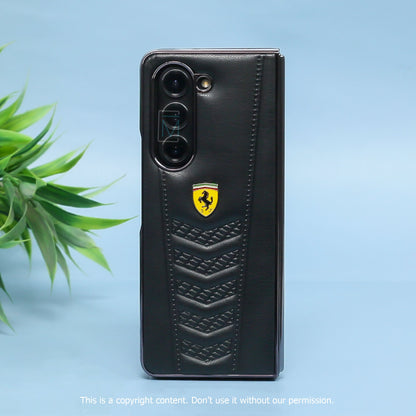 Ferrari Galaxy Z Fold5 Luxurious Lamb Leather Protective Case