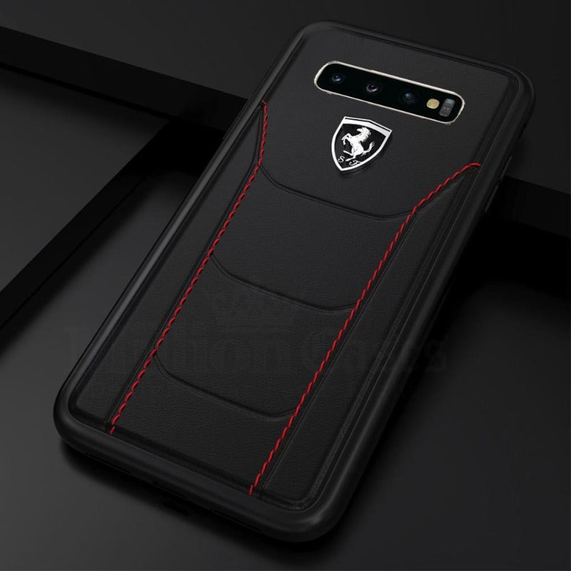 Galaxy S21 Series (2 in 1 Combo)Ferrari Case + Camera Lens Protector