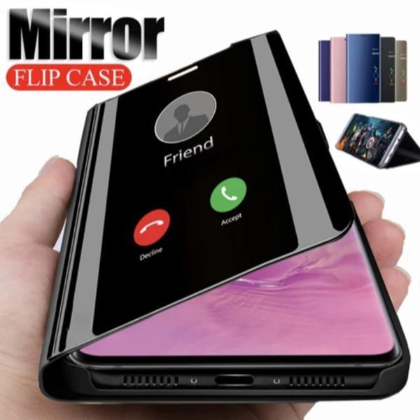 Galaxy M31 Mirror Clear View Flip Case [Non Sensor Working]