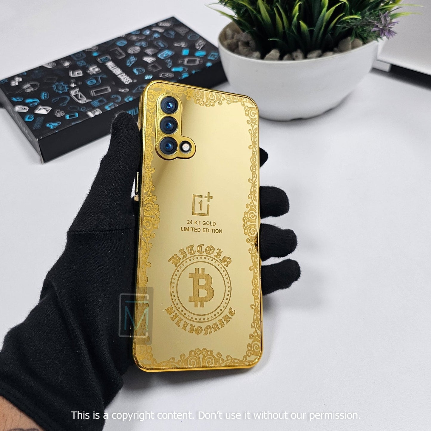 Crafted Gold Luxurious Camera Protective Case - OnePlus