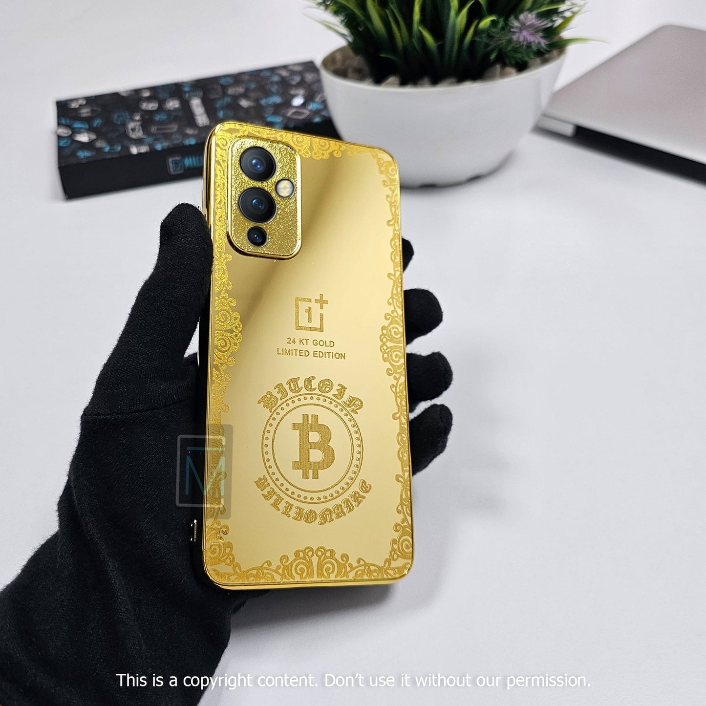 Crafted Gold Luxurious Camera Protective Case - OnePlus