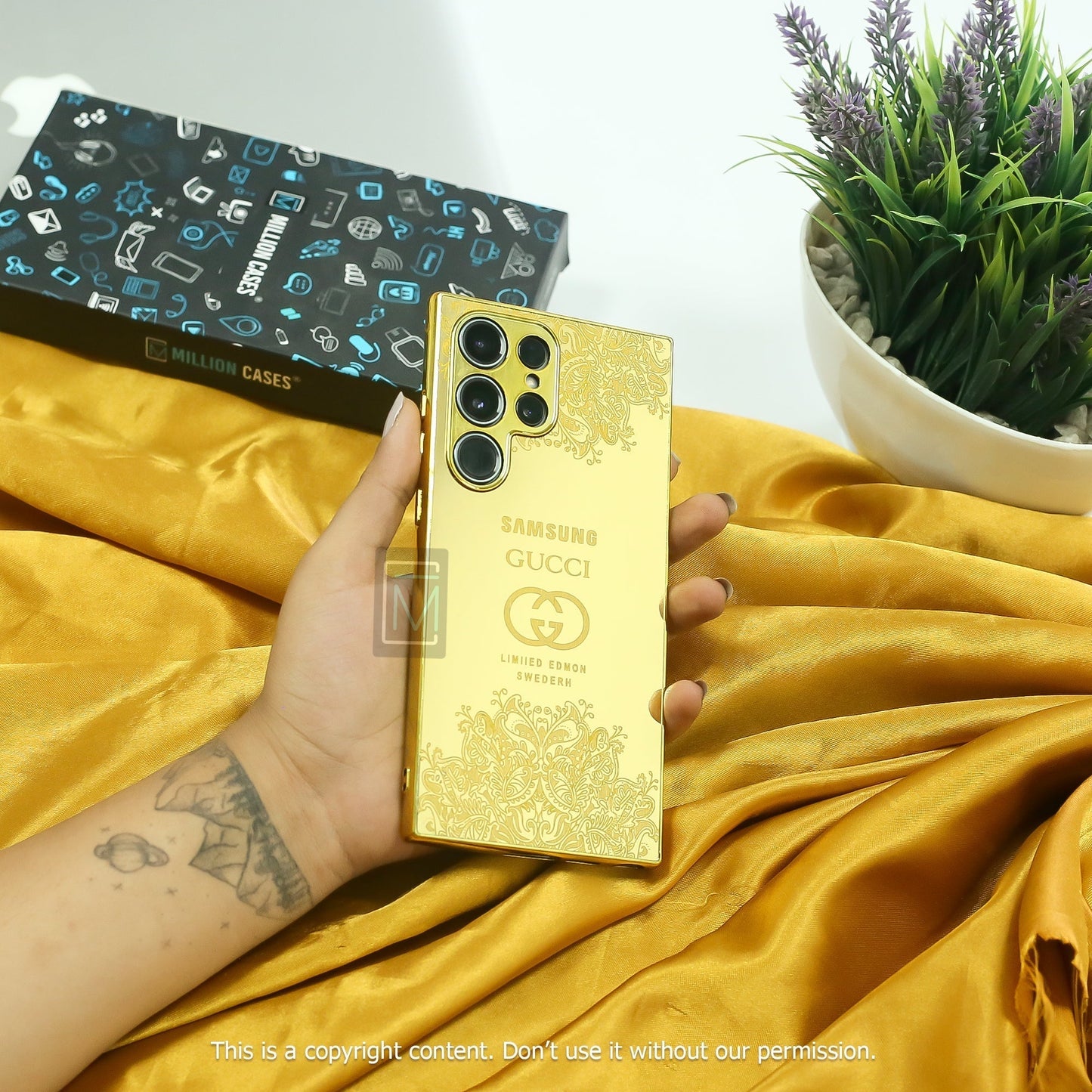 Galaxy S Series Luxurious Crafted Gold Camera Protective Case