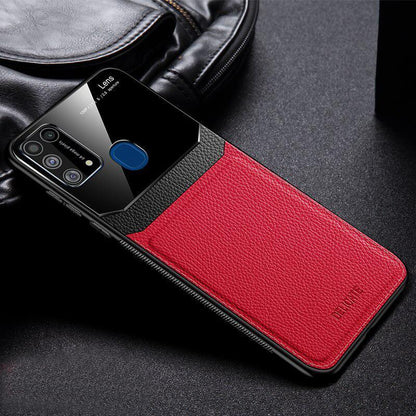 Galaxy F41 Sleek Slim Leather Glass Case