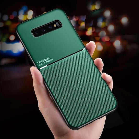 Galaxy S10 Carbon Fiber Twill Pattern Soft TPU Case