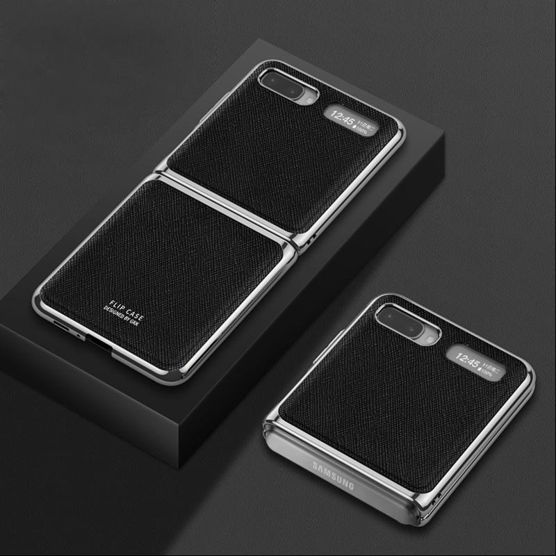 Galaxy Z Flip Business Leather Pattern Case