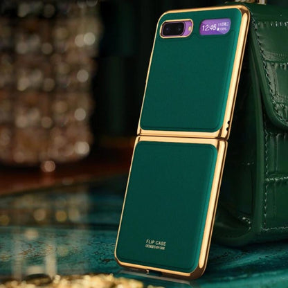 Galaxy Z Flip Business Leather Pattern Case