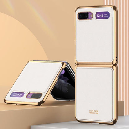 Galaxy Z Flip Business Leather Pattern Case