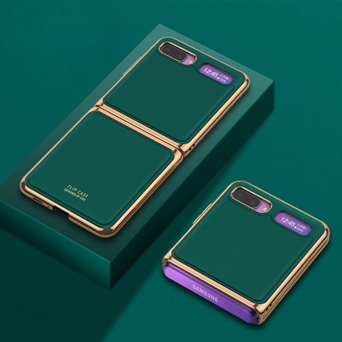 Galaxy Z Flip Business Leather Pattern Case