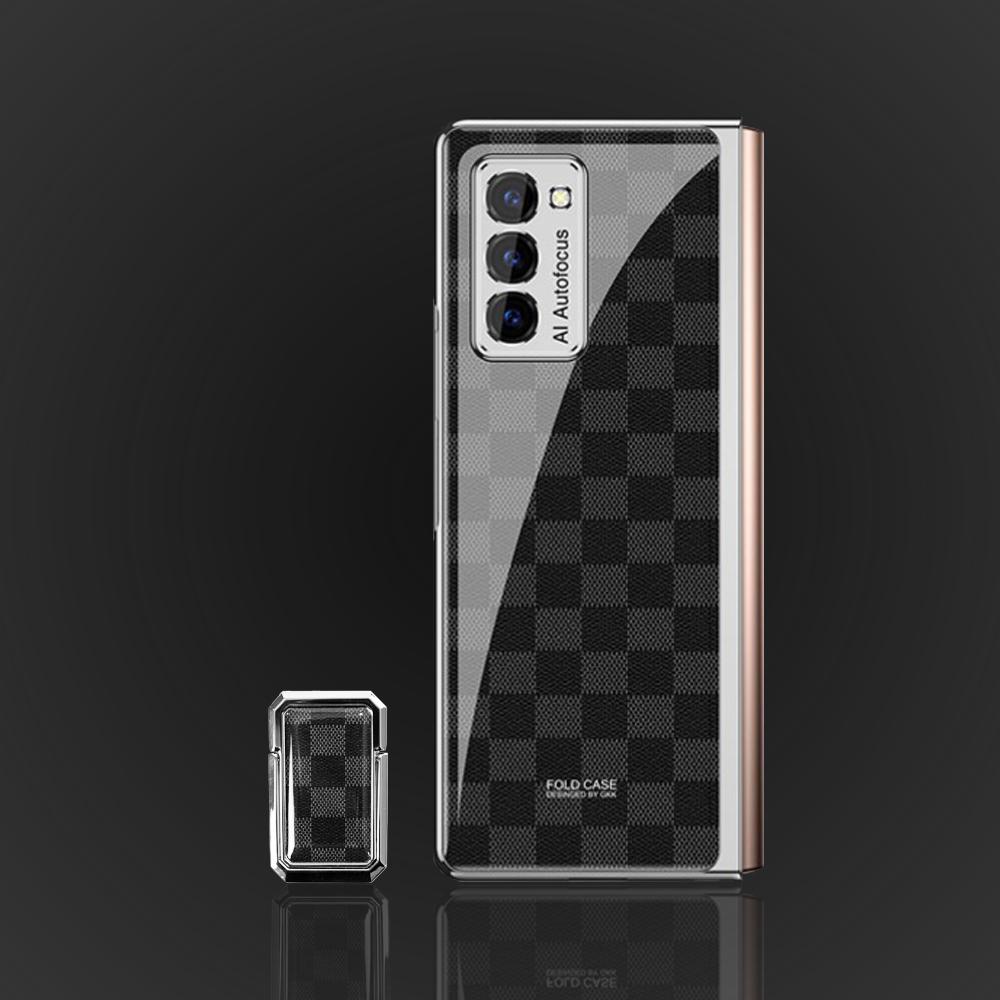 Galaxy Z Fold3 Check Pattern Glass Flip Case