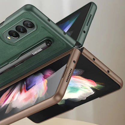 Galaxy Z Fold3 S-Pen Holder Leather Case