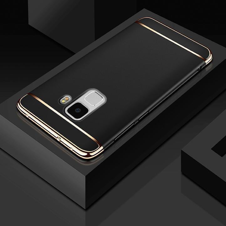 Galaxy A8 Plus Luxury 3 in 1 Electroplating Back Case