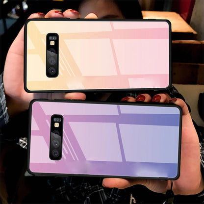 Galaxy S10 Plus Gradient Soft Edge Glass Back Case