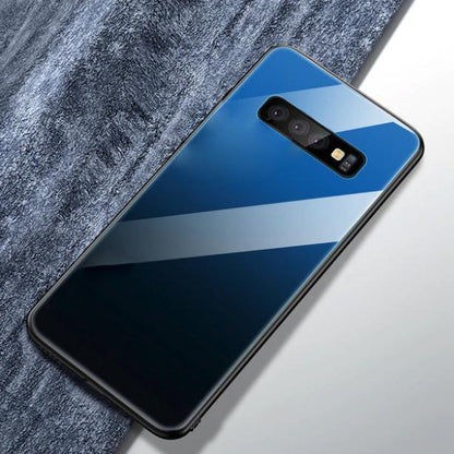 Galaxy S10 Gradient Soft Edge Glass Back Case