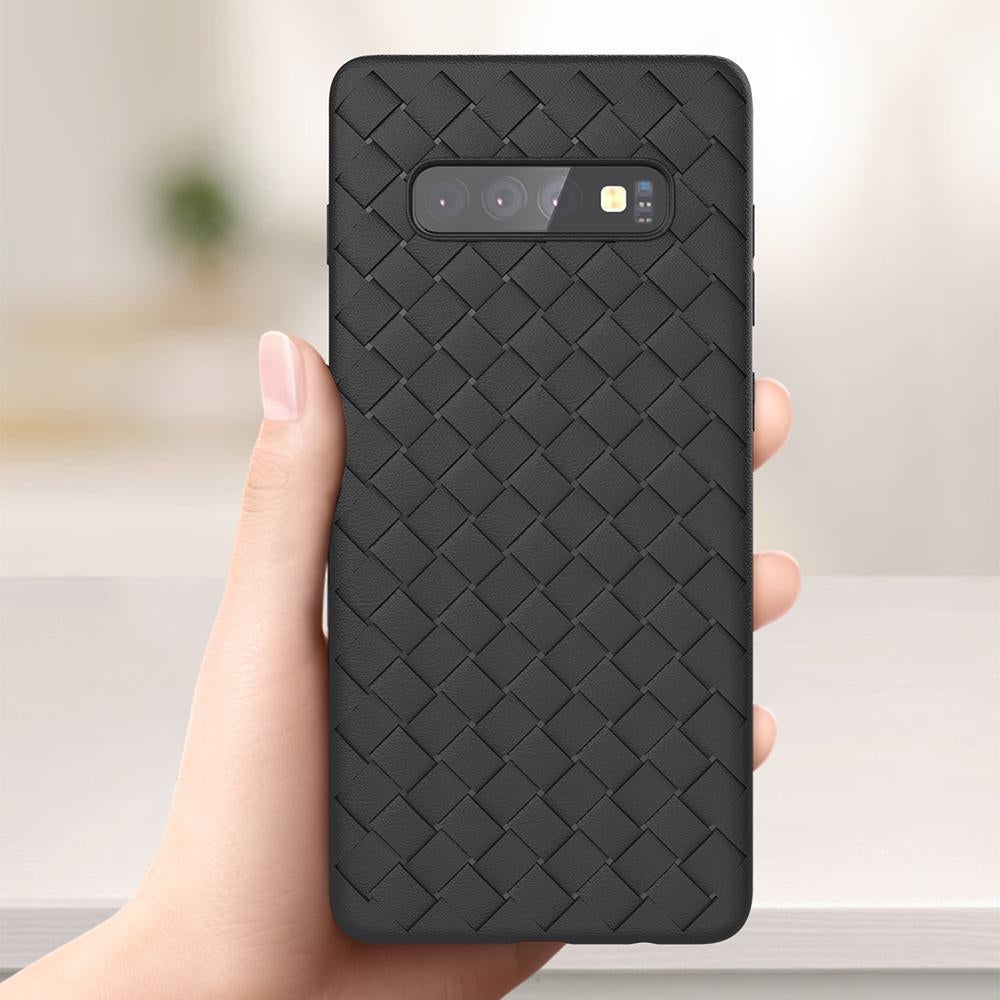 Henks ® Galaxy S10 Ultra-thin Grid Weaving Case