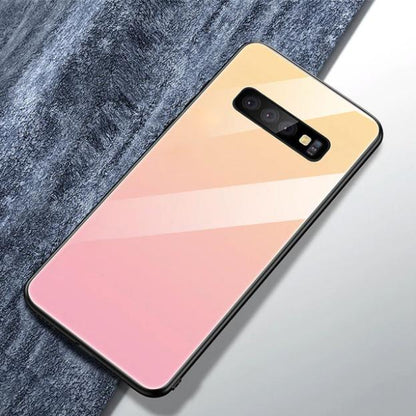 Galaxy S10 Gradient Soft Edge Glass Back Case