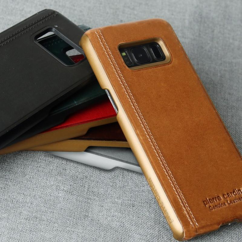 Galaxy S8/S8 Plus Pierre Cardin Genuine Leather Case