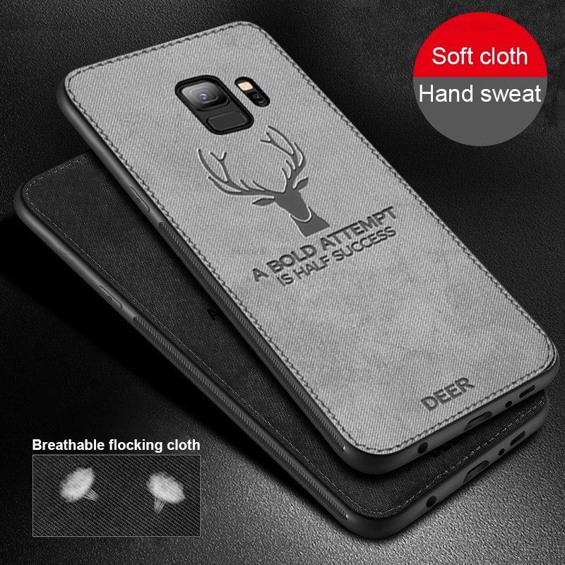 Galaxy S9 Deer Pattern Inspirational Soft Case