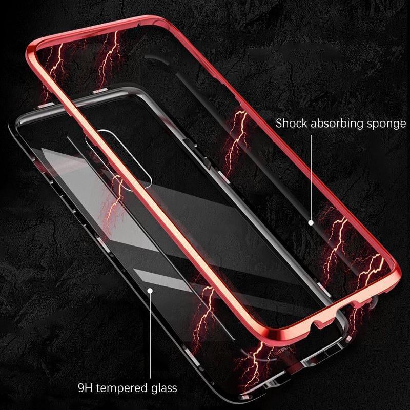 Galaxy Series Electronic Auto-Fit Magnetic Transparent Glass Case