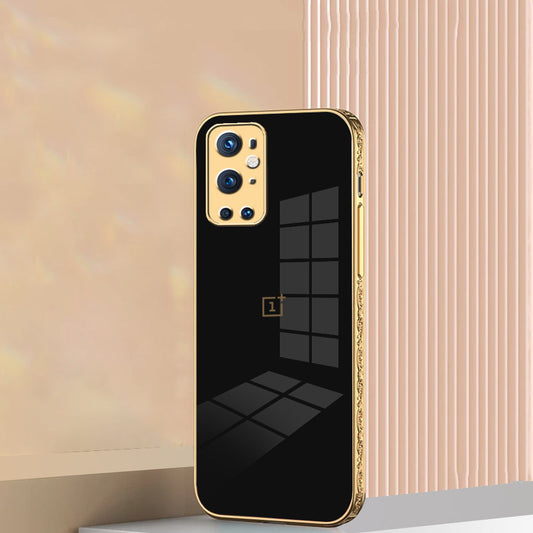 OnePlus 9 Pro Embossed TPU Gold Edge Design Case