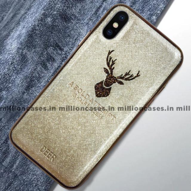 iPhone XS Max Sparkling Deer Pattern Soft Edge Case