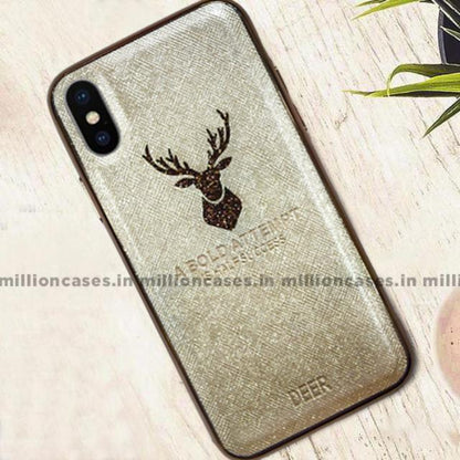 iPhone XS Max Sparkling Deer Pattern Soft Edge Case