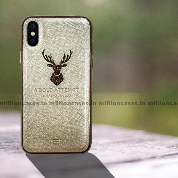 iPhone XS Max Sparkling Deer Pattern Soft Edge Case