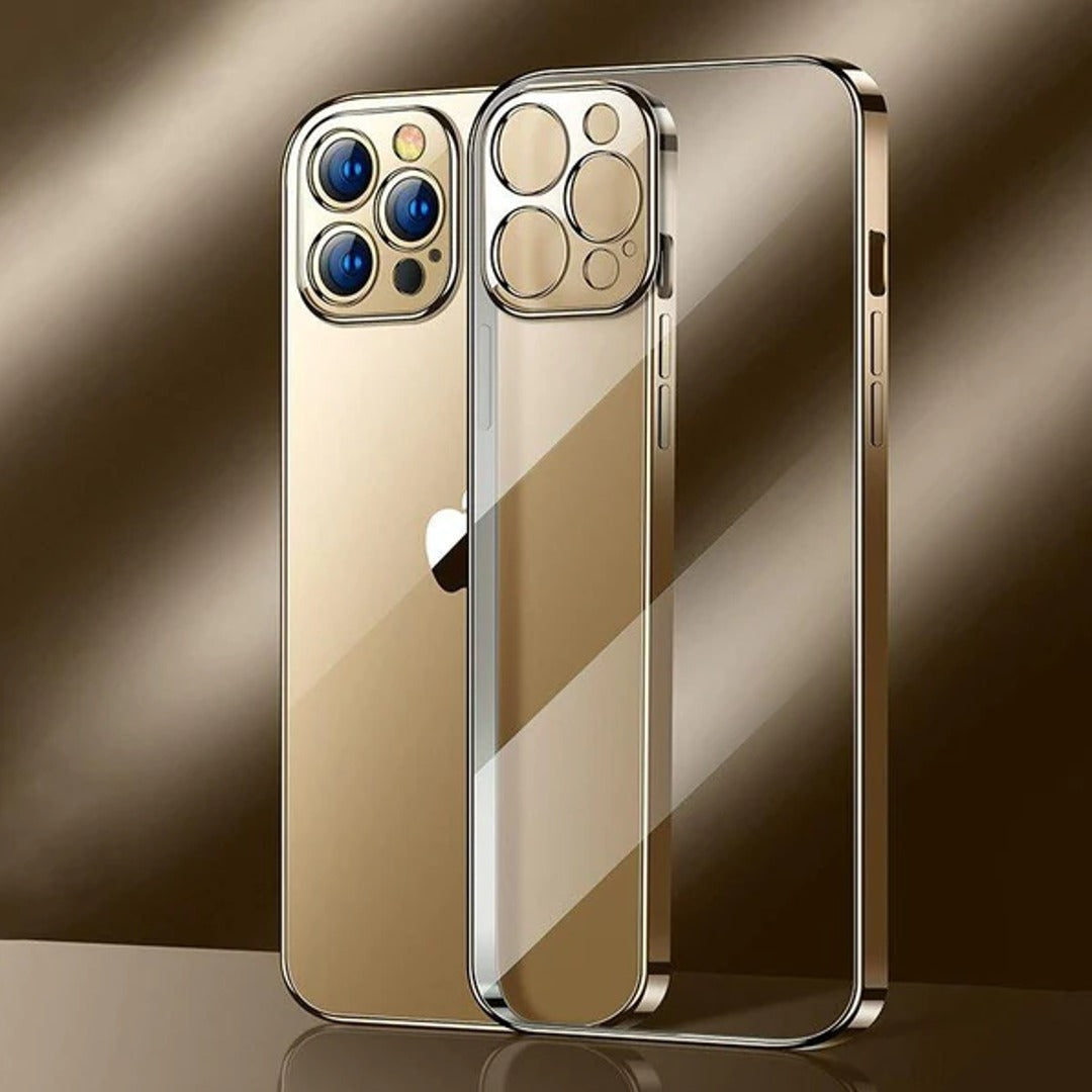 Transparent Plating Camera Protection Case - iPhone