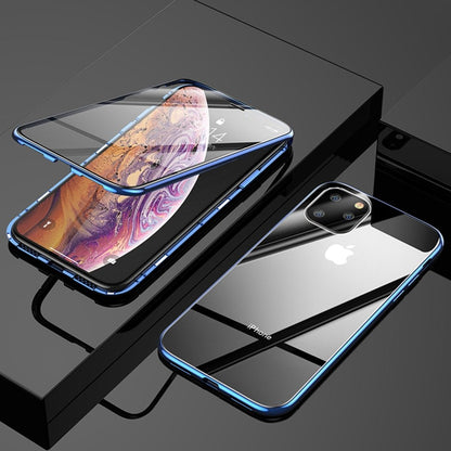 iPhone 11 Series Electronic Auto-Fit (Front+ Back) Glass Magnetic Case