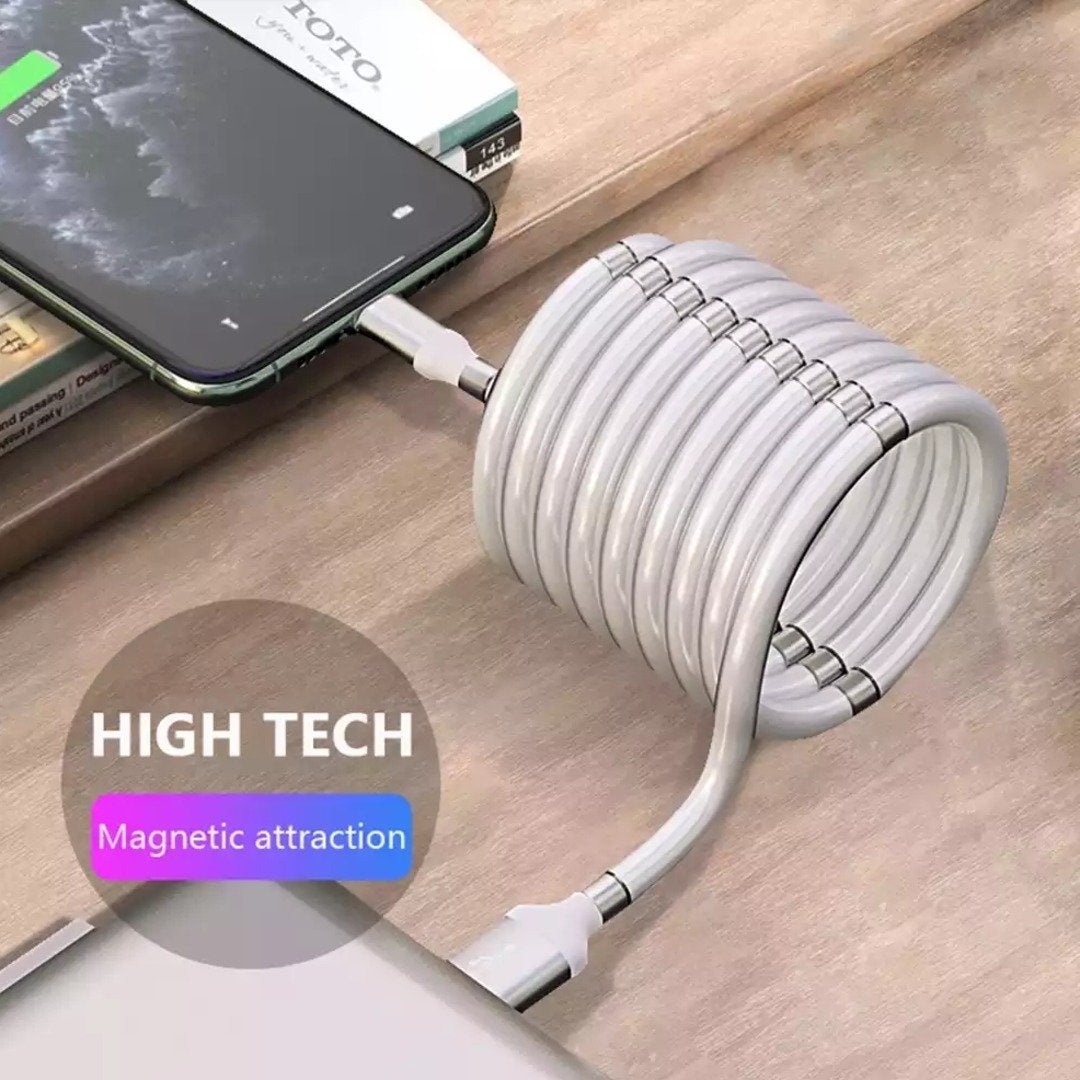 Sleek Magnetic USB Lightning Fast Charging cable