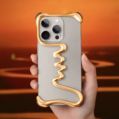 One Line Luxury iPhone Case with Minimalist Design