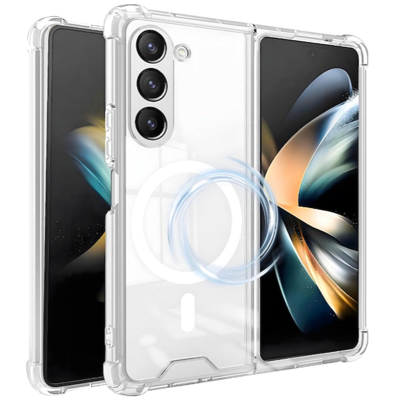 Galaxy Z Fold5 Anti-Knock TPU Transparent MagSafe Case