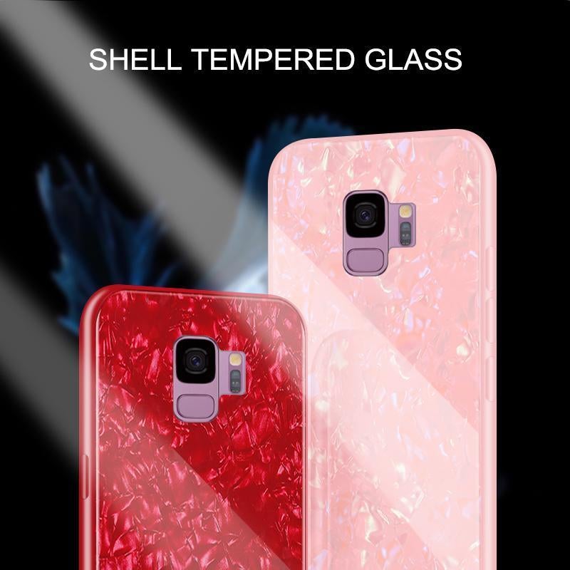 Galaxy S9 Dream Shell Textured Marble Case