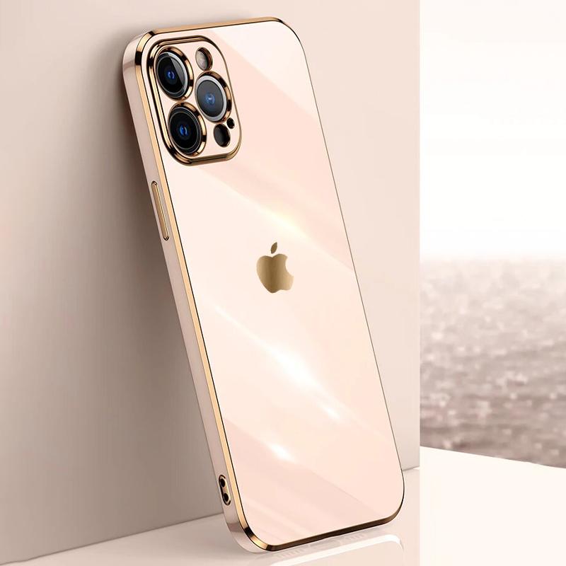 Soft Plating Camera Protection Case - iPhone