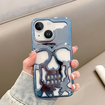 iPhone 14 Hollow Skull Design Case