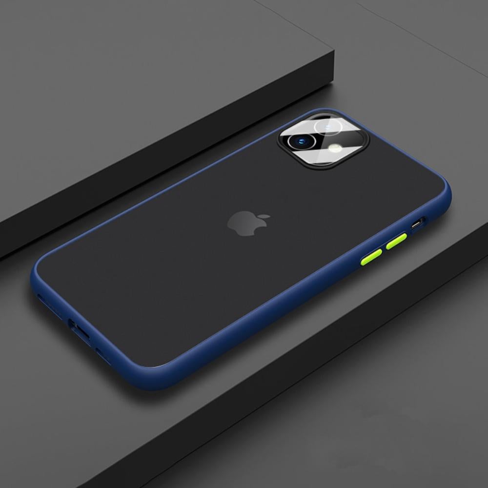 iPhone 11 Series Shockproof Matte Case With Camera Lens Guard